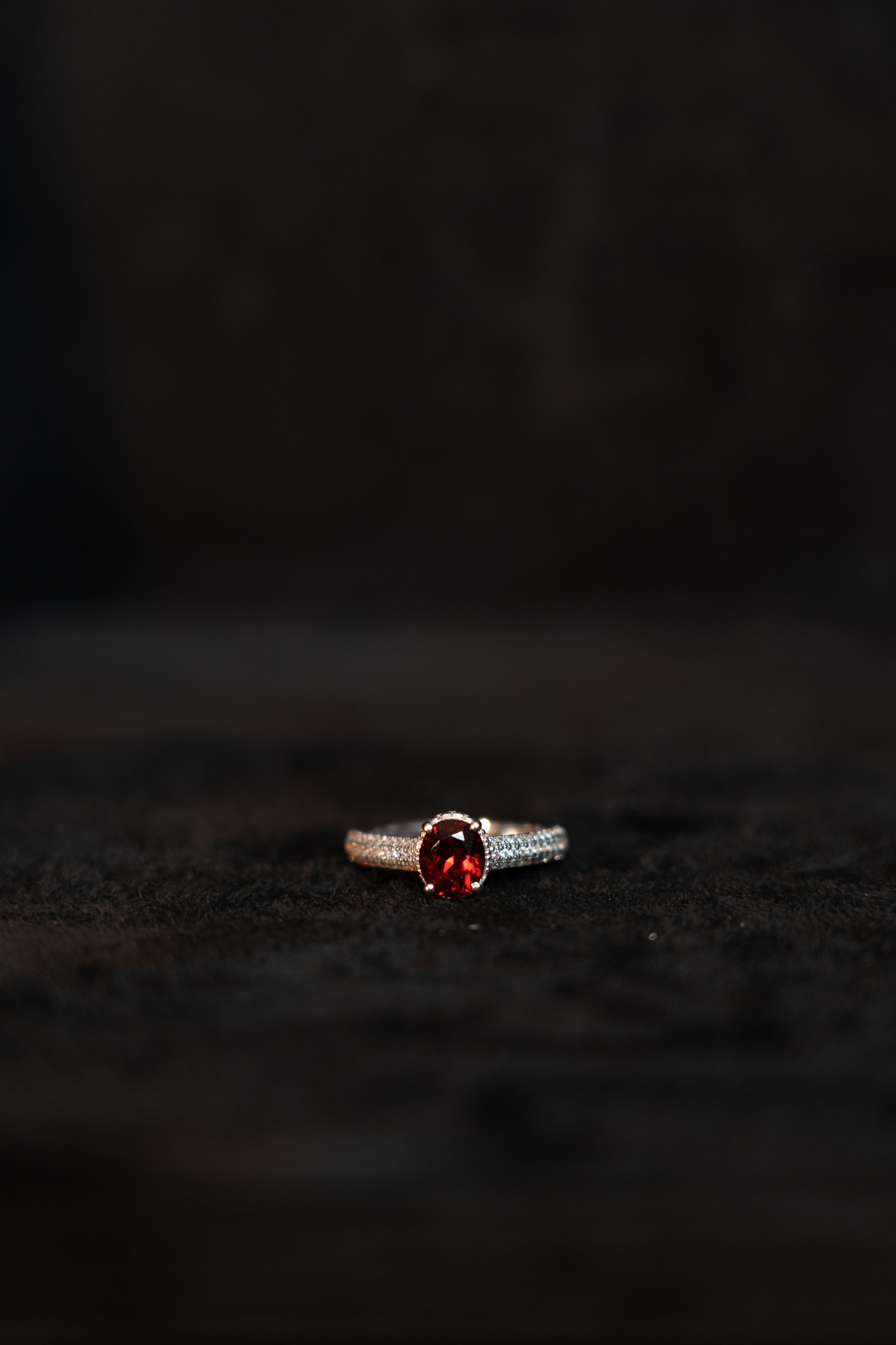 Garnet Gold Ring