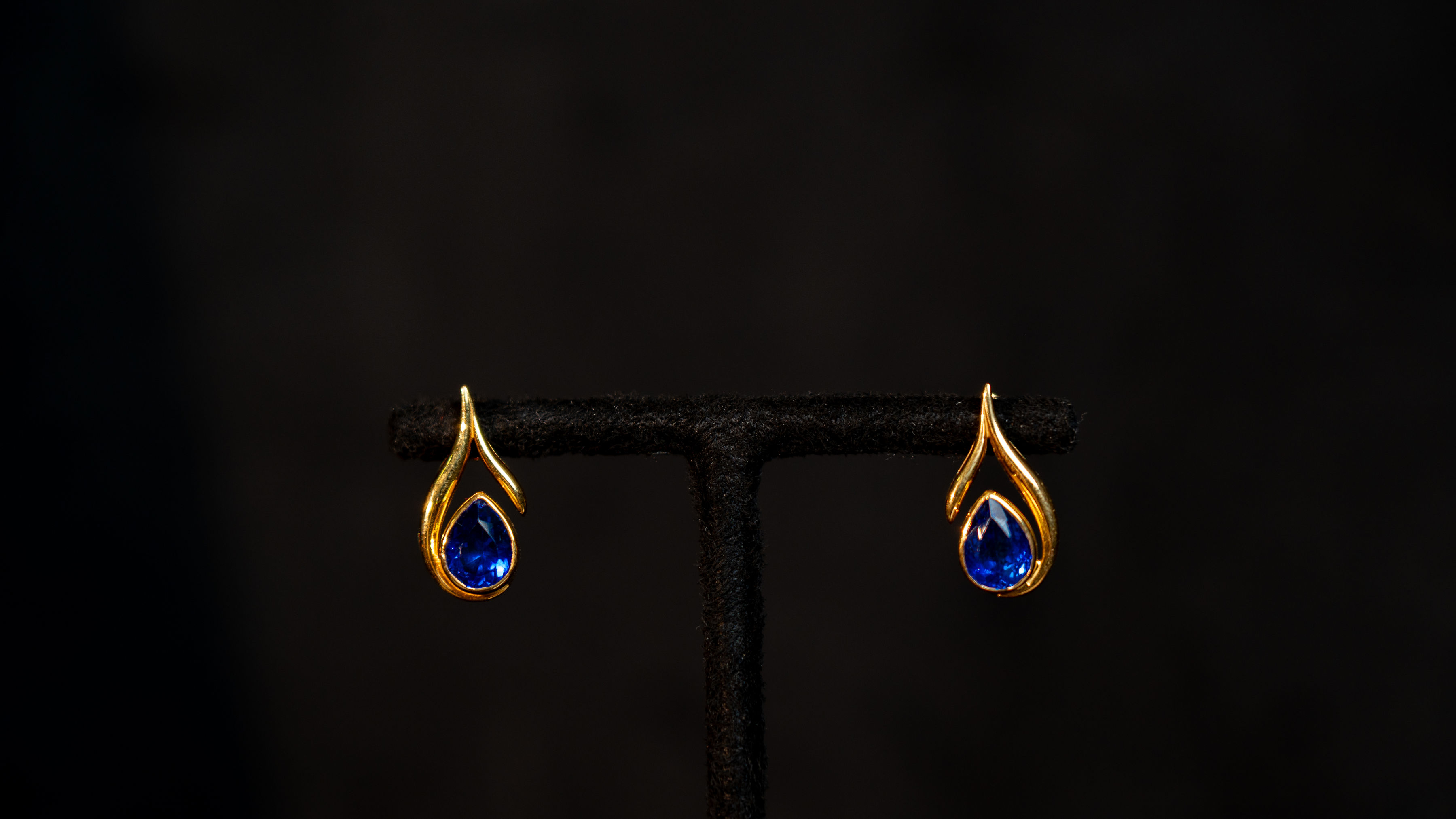 The Tanzanite Charm Earrings